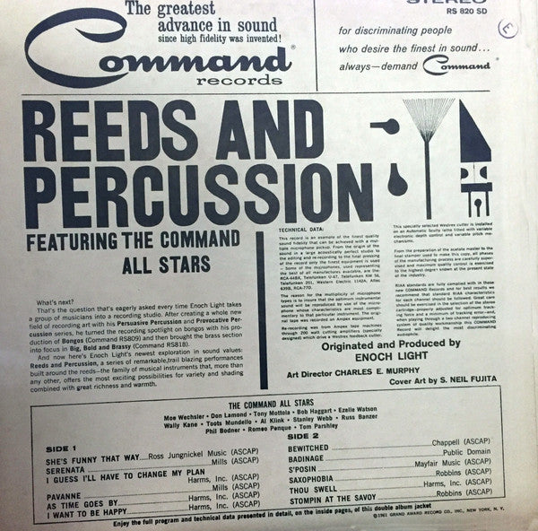 The Command All-Stars : Reeds And Percussion (LP, Gat)