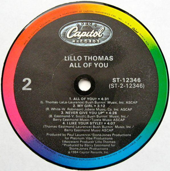 Lillo Thomas - All Of You - Buy Used Vinyl Records! – Turntable