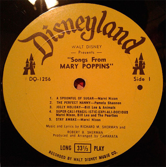Various : 10 Songs From Mary Poppins (LP, Album, Yel)