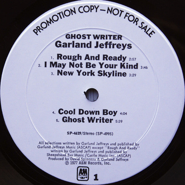 Garland Jeffreys : Ghost Writer (LP, Album, Promo, Mon)