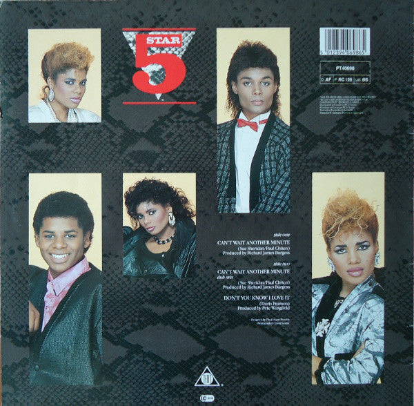 Five Star : Can't Wait Another Minute (12", Maxi)