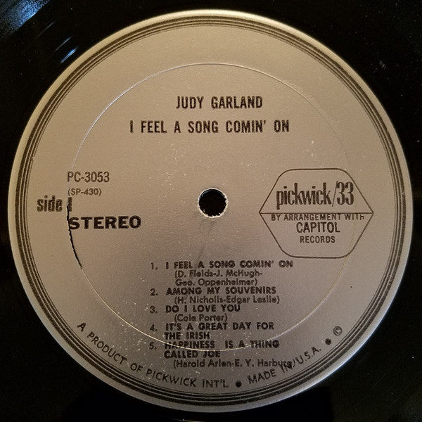 Judy Garland : I Feel A Song Coming On (LP, Comp)