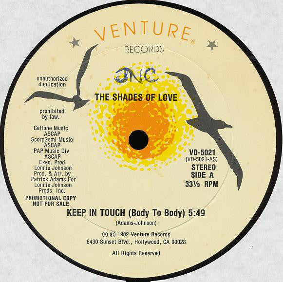 The Shades Of Love* : Keep In Touch (Body To Body) (12", Promo)