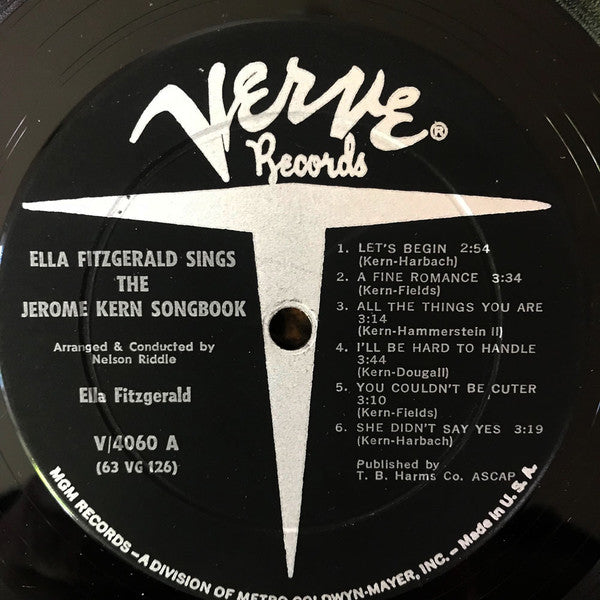 Ella Fitzgerald : Ella Fitzgerald Sings The Jerome Kern Song Book (LP, Album, Mono, Wad)
