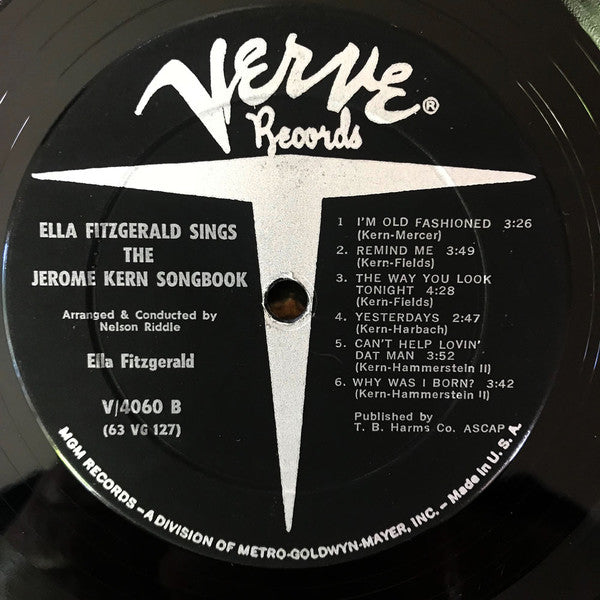 Ella Fitzgerald : Ella Fitzgerald Sings The Jerome Kern Song Book (LP, Album, Mono, Wad)