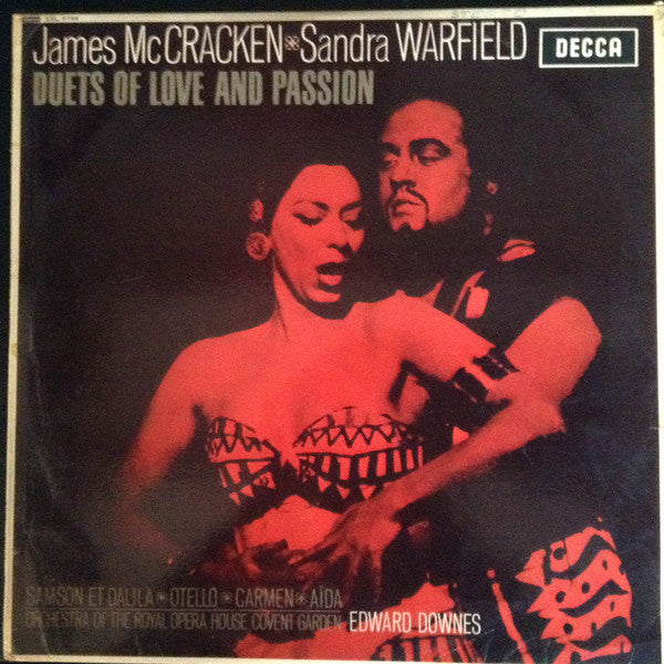 James McCracken, Sandra Warfield, Edward Downes : Duets Of Love And Passion (LP, Album, ED1)