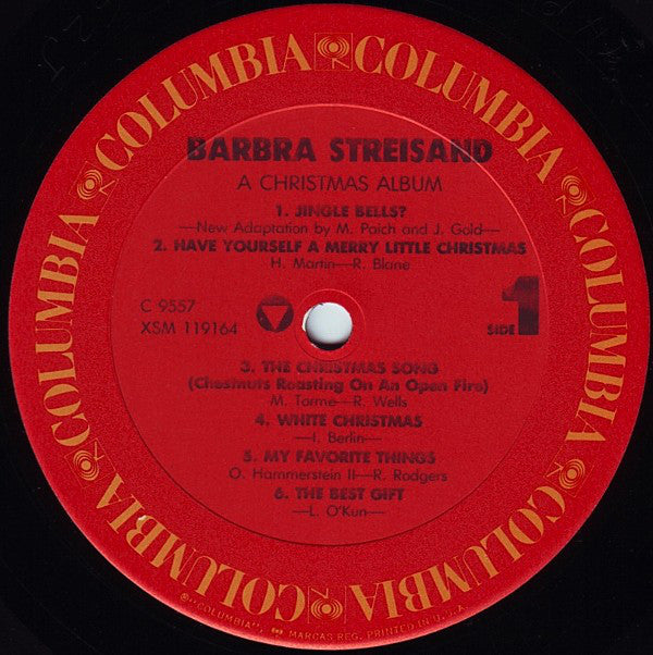 Barbra Streisand : A Christmas Album (LP, Album, RE, Car)