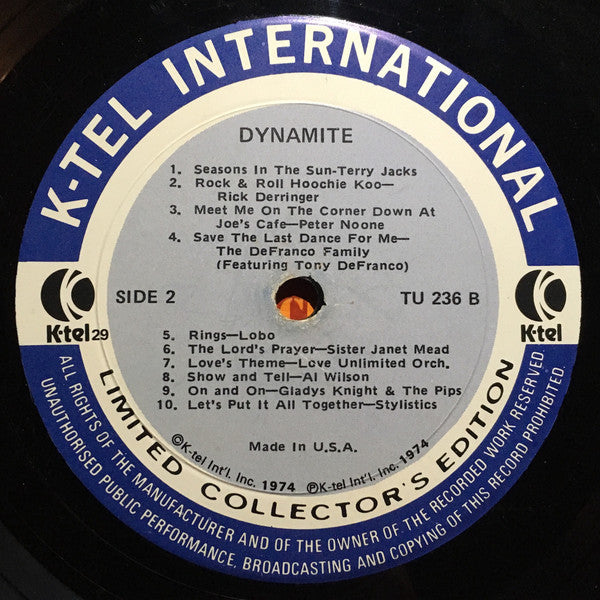 Various : Dynamite (LP, Comp, 29 )