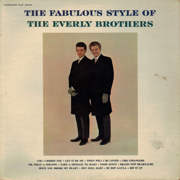 The Everly Brothers* : The Fabulous Style Of The Everly Brothers (LP, Comp, Mono)