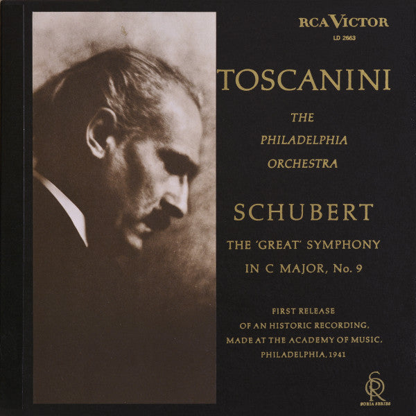 Toscanini*, The Philadelphia Orchestra, Schubert* : The 'Great' Symphony In C Major, No. 9 (LP, Album, Mono, RP + Box)