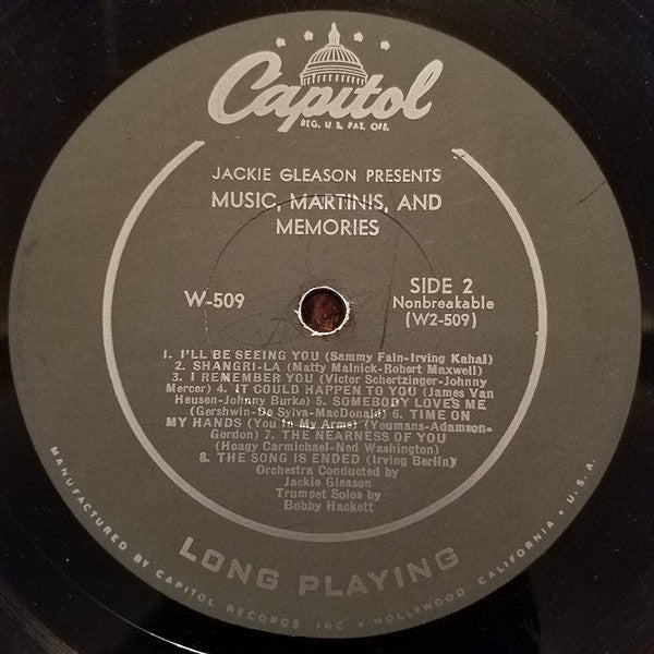 Jackie Gleason : Music, Martinis, And Memories (LP, Album, Mono)