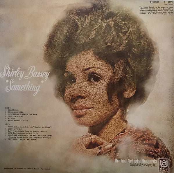 Shirley Bassey : Is Really "Something" (LP, Album, RE)