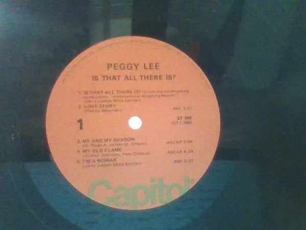 Peggy Lee : Is That All There Is? (LP, Album, RE)