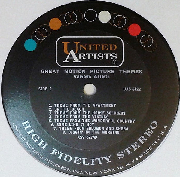 Various : Original Sound Tracks And Hit Music From Great Motion Picture Themes (LP, Comp)