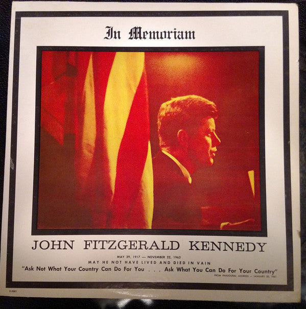 John F. Kennedy : In Memoriam John Fitzgerald Kennedy (LP)