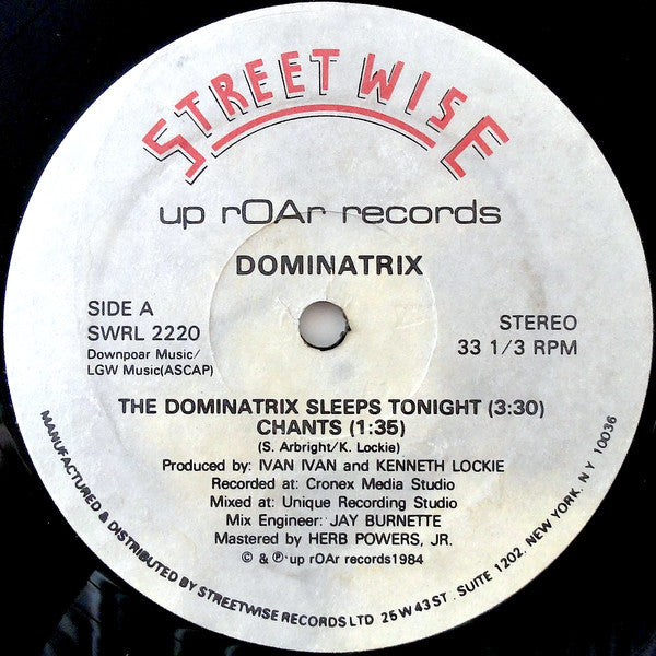 Dominatrix : The Dominatrix Sleeps Tonight (12", Pla)