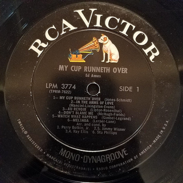 Ed Ames : My Cup Runneth Over (LP, Mono)