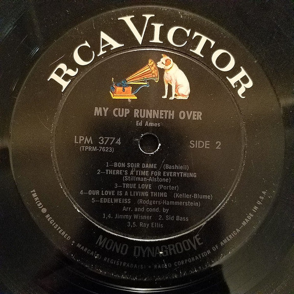 Ed Ames : My Cup Runneth Over (LP, Mono)