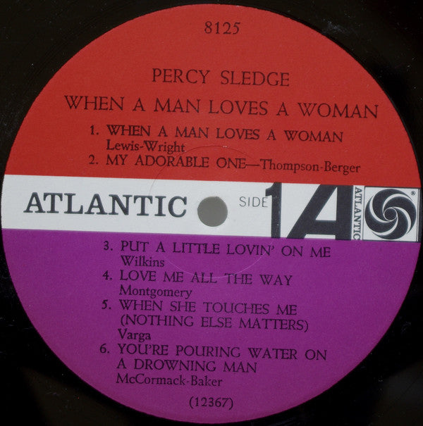 Percy Sledge : When A Man Loves A Woman (LP, Album, Mono)