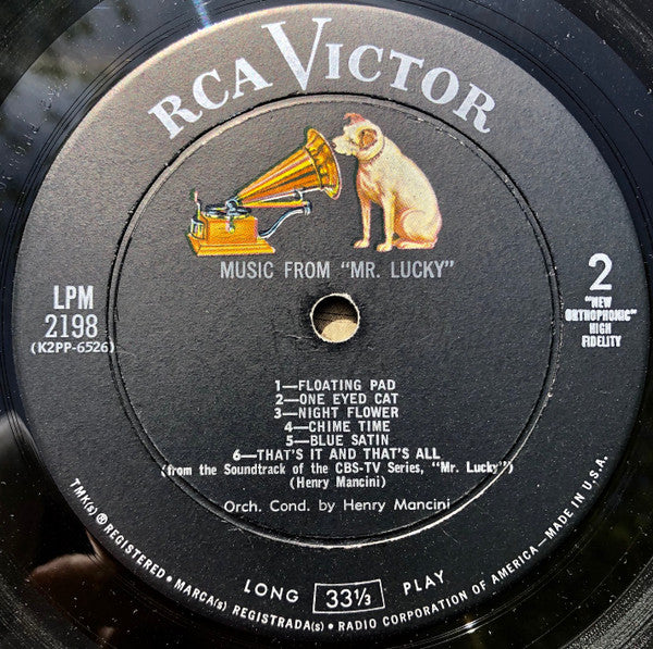 Henry Mancini : Music From "Mr. Lucky" (LP, Album, Mono, Ind)