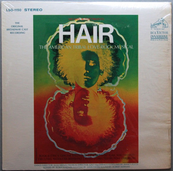 Various : Hair - The American Tribal Love-Rock Musical (The Original Broadway Cast Recording) (LP, Album, RP, Roc)