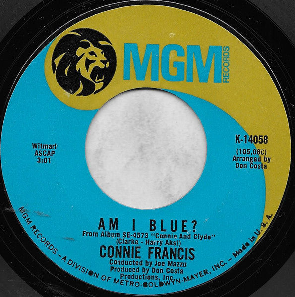 Connie Francis : Gone Like The Wind (7", Single, Styrene, Mon)