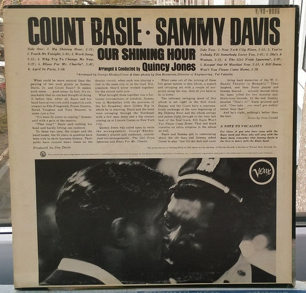 Sammy Davis*, Count Basie : Our Shining Hour (LP, Album)