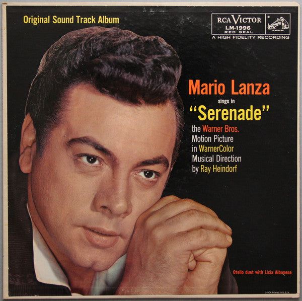 Mario Lanza : "Serenade" (LP, Album, Ind)