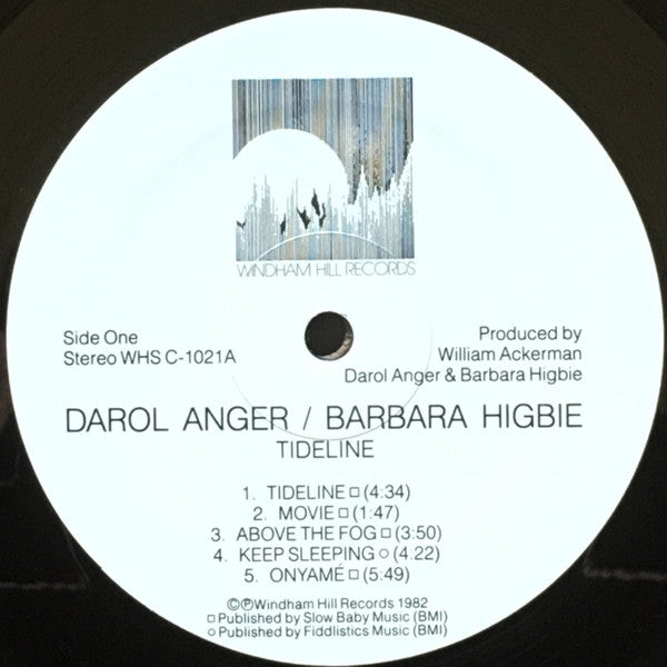 Darol Anger / Barbara Higbie : Tideline (LP, Album, RTI)