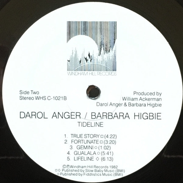 Darol Anger / Barbara Higbie : Tideline (LP, Album, RTI)