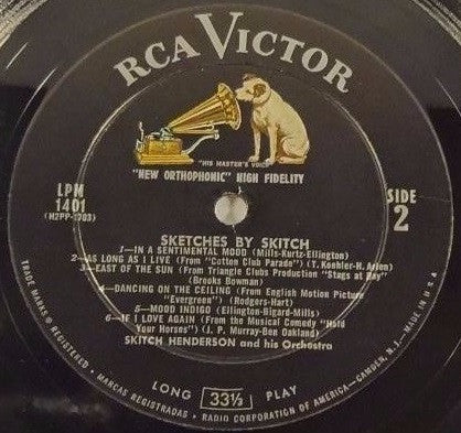 Skitch Henderson & His Orchestra : Sketches By Skitch (LP, Mono, Roc)