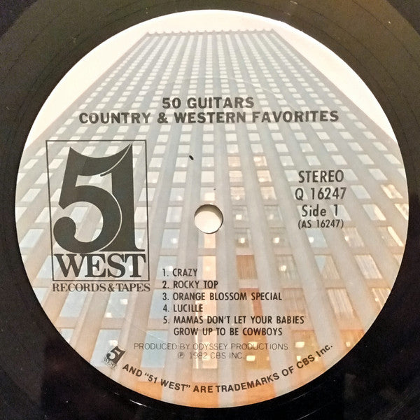 Fifty Guitars* : 50 Guitars Country & Western Favorites (LP, Album)
