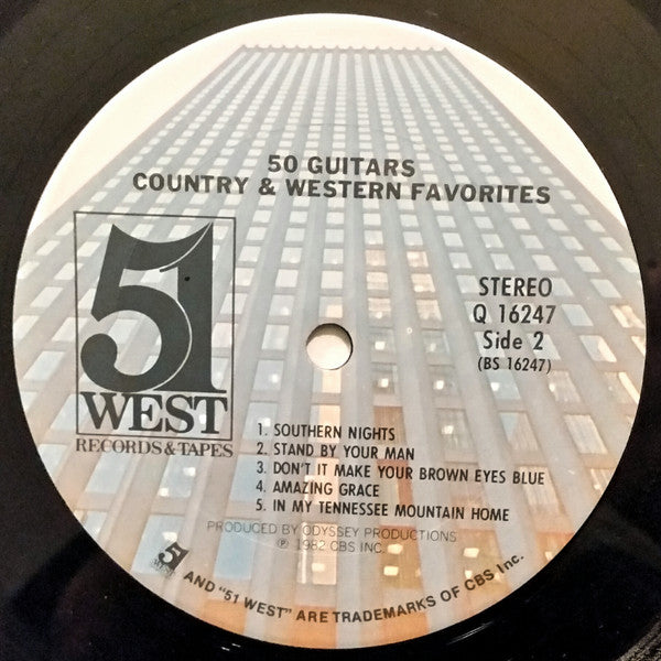 Fifty Guitars* : 50 Guitars Country & Western Favorites (LP, Album)