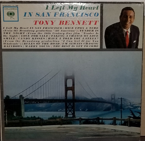 Tony Bennett : I Left My Heart In San Francisco (LP, Album, Mono, 2-E)
