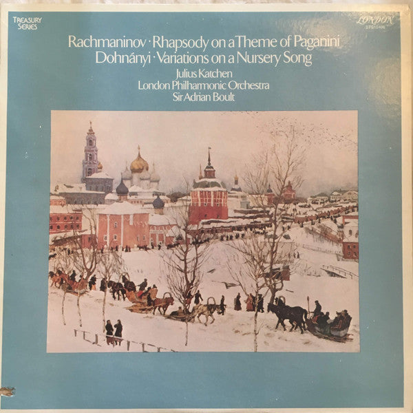 Rachmaninov* / Dohnanyi*, Julius Katchen, London Philharmonic Orchestra, Sir Adrian Boult : Rhapsody On A Theme Of Paganini / Variations On A Nursery Tune (LP, Album, RE, RP)