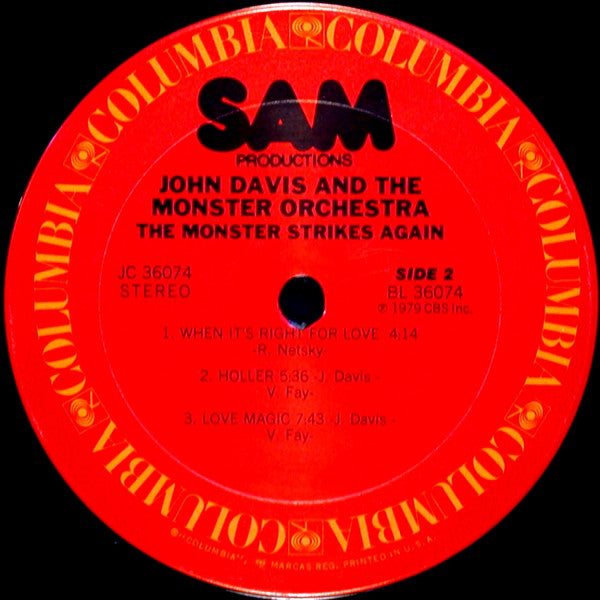 John Davis And The Monster Orchestra* : The Monster Strikes Again (LP, Album)