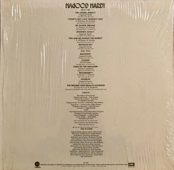 Hagood Hardy : The Homecoming (LP, Album, Los)