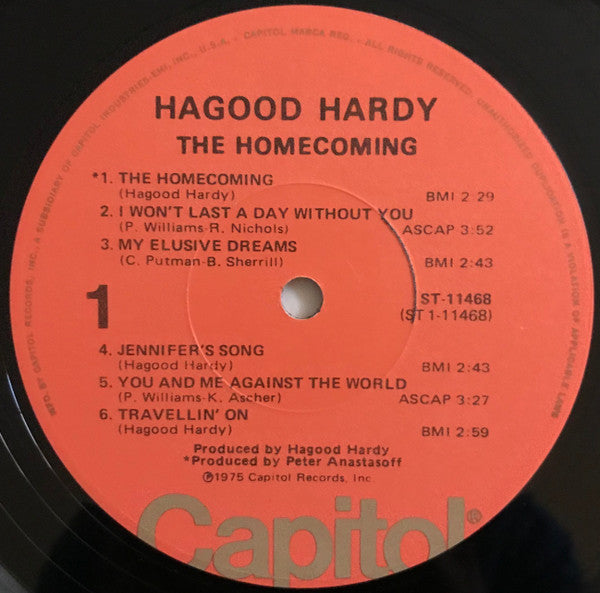 Hagood Hardy : The Homecoming (LP, Album, Los)