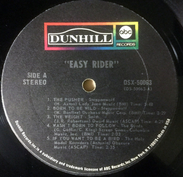 Various : Easy Rider (Music From The Soundtrack) (LP, Album, Pit)