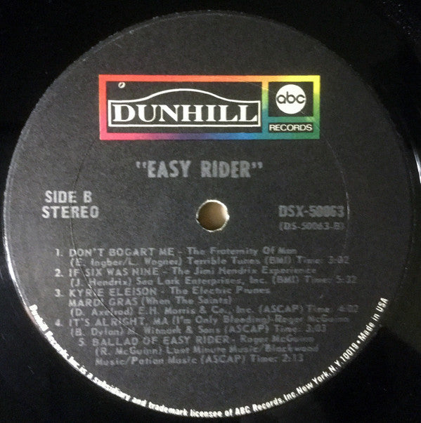 Various : Easy Rider (Music From The Soundtrack) (LP, Album, Pit)