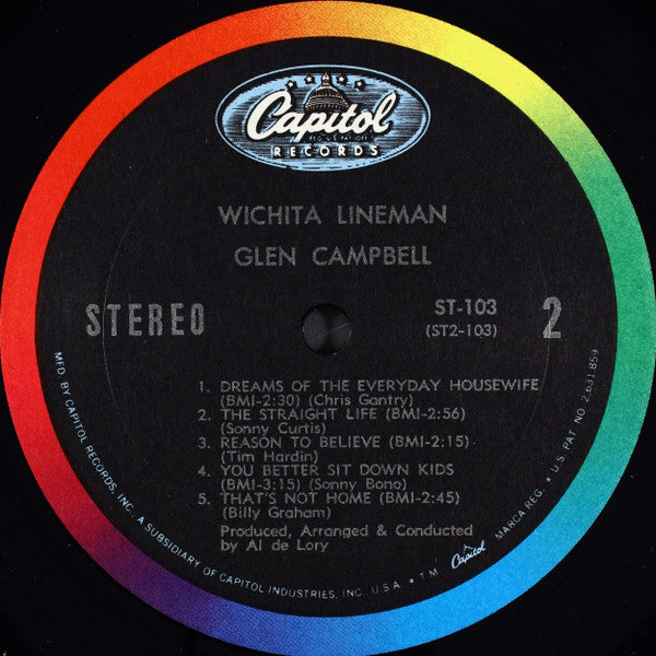 Glen Campbell : Wichita Lineman (LP, Album, Jac)