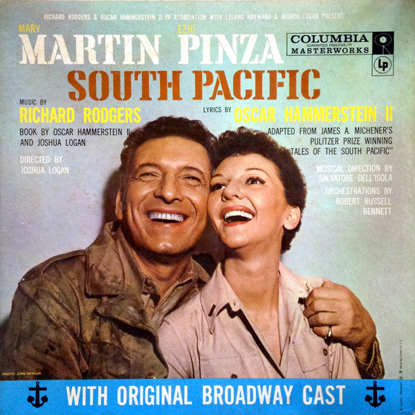 Mary Martin, Ezio Pinza, Richard Rodgers, Oscar Hammerstein II With Original Broadway Cast* : South Pacific (LP, Mono, RE)