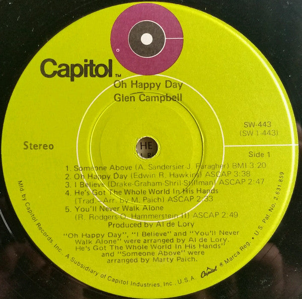 Glen Campbell : Oh Happy Day (LP, Album)