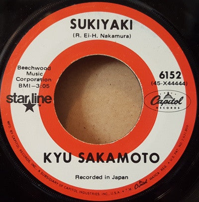 Kyu Sakamoto : Sukiyaki / Tankobushi (7", Single, RE)
