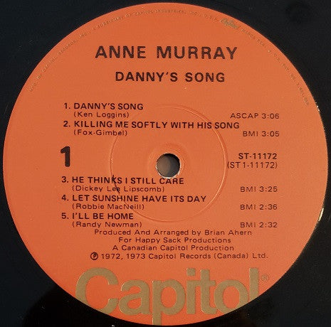 Anne Murray : Danny's Song (LP, Album, Win)