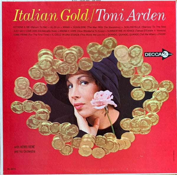 Toni Arden : Italian Gold (LP, Album, Mono)