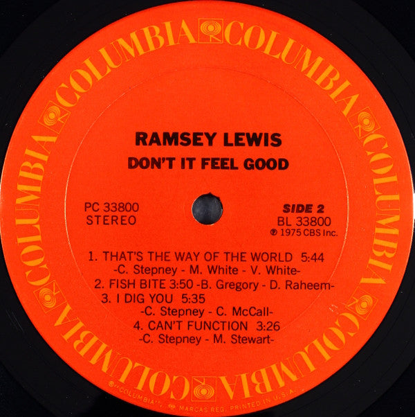 Ramsey Lewis : Don't It Feel Good (LP, Album, Pit)