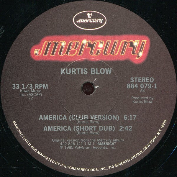Kurtis Blow : America (12")