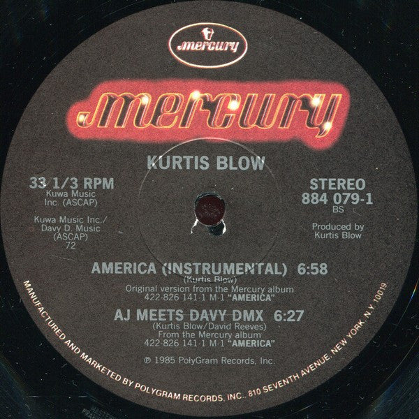 Kurtis Blow : America (12")