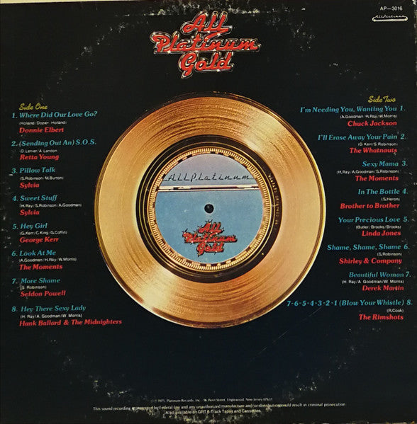 Various : All Platinum Gold (LP, Comp)